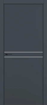 Квалитет К13 Графит премьер мат ALU Золотая с 4-х молдинг черный (Mb)