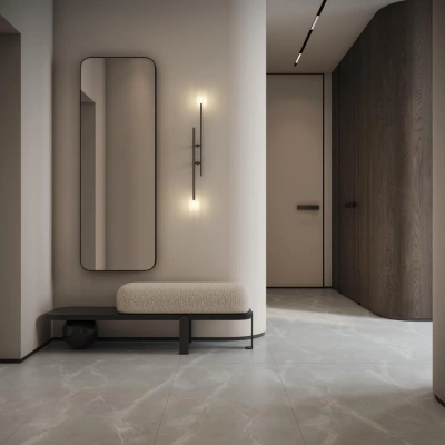 Керамогранит Buono Ceramica Soft Grey Stone Satin Carving