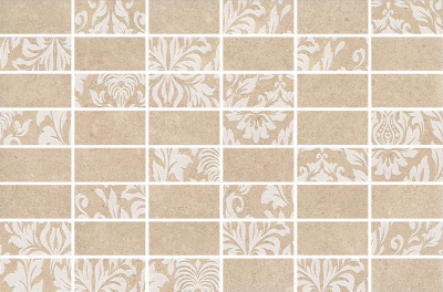 Золотой пляж декор мозаичный беж темный  20х30