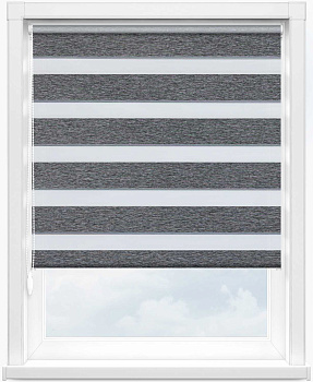 Зебра СТОУН БИО 1854 графит, 280 см