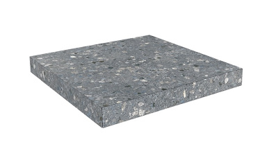 Терраццо ступень угловая клеена серый темный 33х33 Терраццо ступень угловая клеена серый темный 33х33