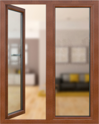 Цветное окно Мягкая вишня