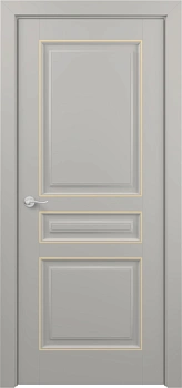 Ампир ДГ ART Classic Т2 Светло-серая эмаль патина золото (в канавку)