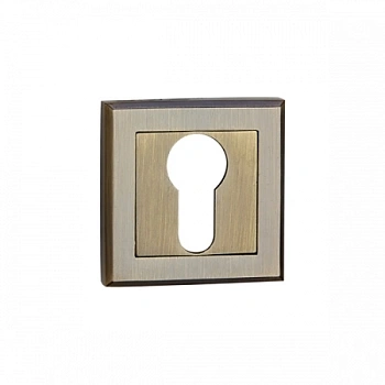 Накладка для евроцилиндра Е8 квадрат AB (старая бронза) Lockit