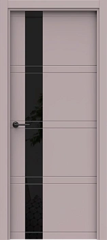 Blend 2 ДГ Lacobel черный лак (38) ПВХ в цвет полотна с 2-х сторон Врезка 0