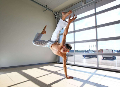 Панорамные ворота