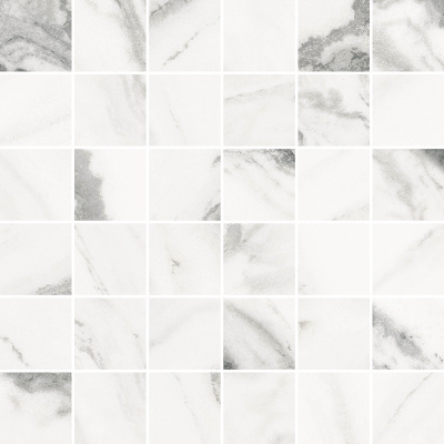 Silver мозаика белый 30х30