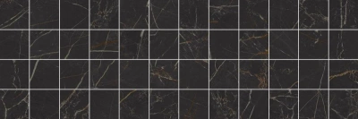 Royal черный 20x60 мозаика глянцевый