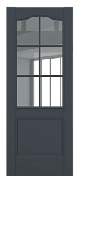 Венеция ДО Baguette АК B5.1 стекло прозрачное Графит премьер мат