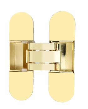 Петля скрытая Kalibri 2.0 компл. с накладками ЗОЛОТО