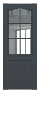 Венеция ДО Baguette АК B5.1 стекло прозрачное Графит премьер мат