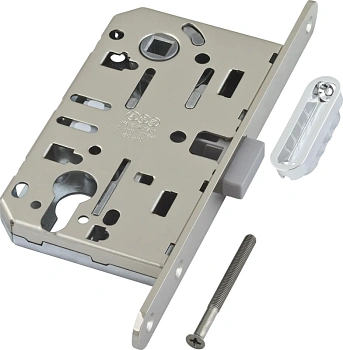 Замок под евроцилиндр магнитный с ответной планкой B061035006640 Хром AGB