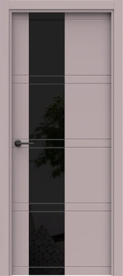 Blend 3 ДГ Lacobel черный лак (38) ПВХ в цвет полотна с 2-х сторон Врезка 0