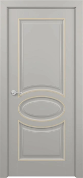 Прованс ДГ ART Classic Т2 Светло-серая эмаль патина золото (в канавку)