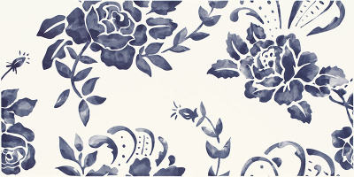 Porcelano плитка Dekor синий 30х60 Porcelano плитка Dekor синий 30х60