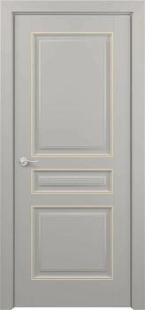 Ампир ДГ ART Classic Т2 Светло-серая эмаль патина золото (в канавку) Ампир ДГ ART Classic Т2 Светло-серая эмаль патина золото (в канавку)