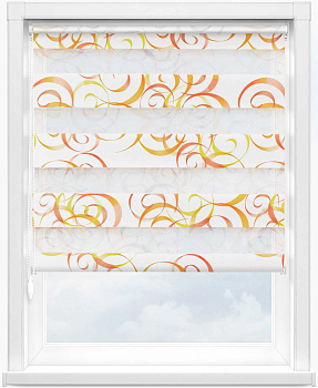 Зебра АВАНГАРД 3499 оранжевый, 280 см