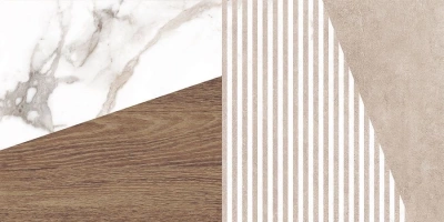 Savage узор коричневый 25x50 плитка матовый