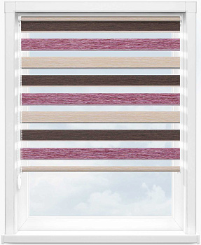 Зебра ДАЙКИРИ 4858 вишневый, 280см