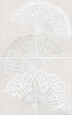 Мерлетто панно кружево из 4-х плиток 25х40