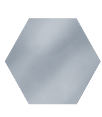 Декор универсальный стеклянный Lustro heksagon 19,8х17,1