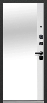 Luxor Диагональ Зеркало Эмалит белый вс. Грецкий орех