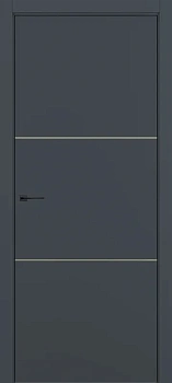 Квалитет К11 Графит премьер мат ALU Серая с 4-х молдинг золото (Mg)