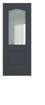 Венеция ДО Baguette B2.1 Сатинато с рамкой Графит премьер мат