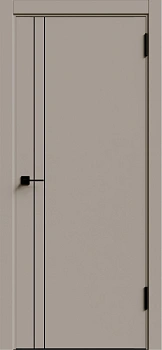 KM 2 ДГ ABS черная с 4-х сторон молдинг ALU Черный