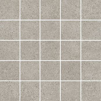 Безана декор мозаичный серый 25х25