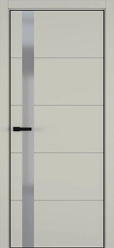 Groove ДО ART Lite серый мат. RAL 7044 ALU Черная с 4-х