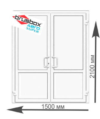Дверь входная пластиковая Brusbox Super Aero без стекла