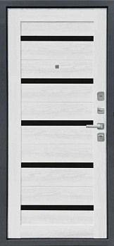 M6 вс. вн. Черное стекло Ясень ривьера айс