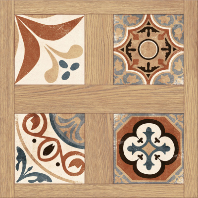 Florence керамогранит пэчворк узор многоцветный 42х42