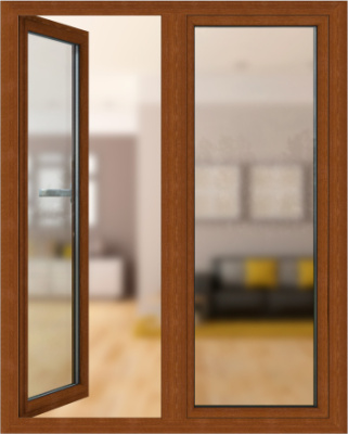 Цветное окно Медовый дуб супер матовый