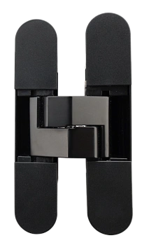 Петля скрытая Kalibri 3.0 компл. с накладками ЧЕРНАЯ