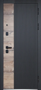 Luxor Дуб Вертикаль Зеркало Зеркало Эмалит белый вс. Канадский дуб пацифик