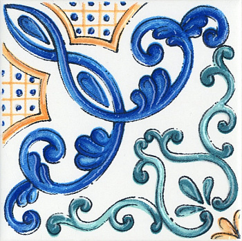 Капри декор майолика 20х20 STG\A454\5232