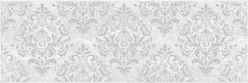 Marmara Arabeska серый 20x60 декор глянцевый