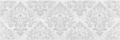 Marmara Arabeska серый 20x60 декор глянцевый