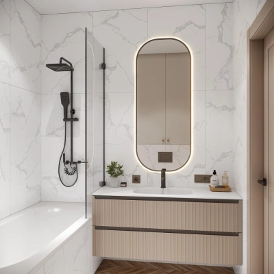 Керамогранит Buono Ceramica Marble Attiko Statuario Glossy Carving