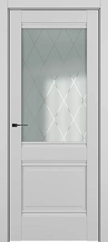 Венеция ДО Baguette B4 Сатинато с рисунком ромб Матовый серый