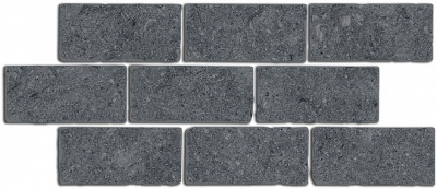 Роверелла бордюр мозаичный серый темный 14,7х34,5