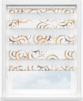 Зебра АВАНГАРД 2870 коричневый, 280 см