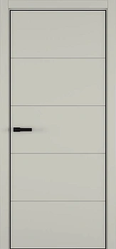 Groove ДГ ART Lite RAL 7044 ALU Черная с 4-х