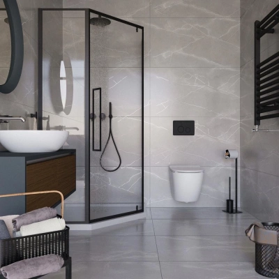 Керамогранит Buono Ceramica Soft Grey Stone Satin Carving