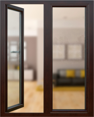 Цветное окно Чёрная вишня