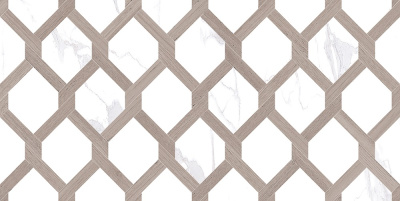 Statuario плитка узор табачный 20х40