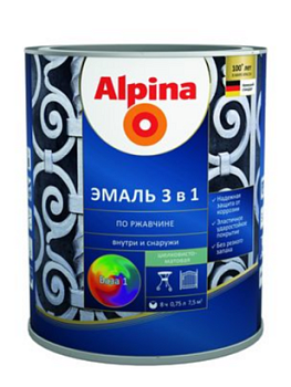 Alpina Эмаль по ржавчине 3 в 1