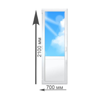 Балконная дверь Brusbox 2100х700 мм